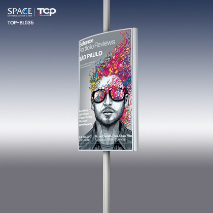 優(yōu)質(zhì)太陽能雙面廣告燈桿燈箱標牌靜電布燈箱