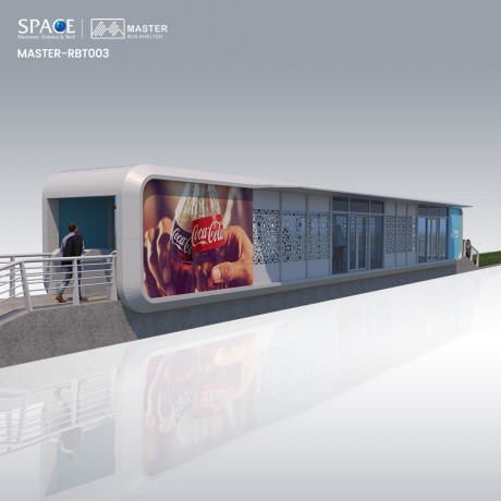 帶廣告板的**質量太陽能巴士候車亭