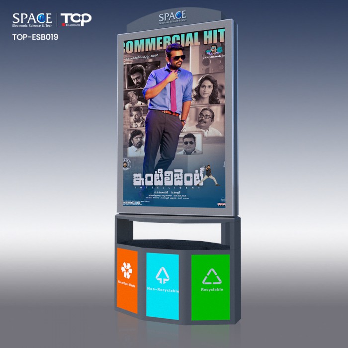 價格實惠戶外雙面滾動Mupi鋁制LED燈箱